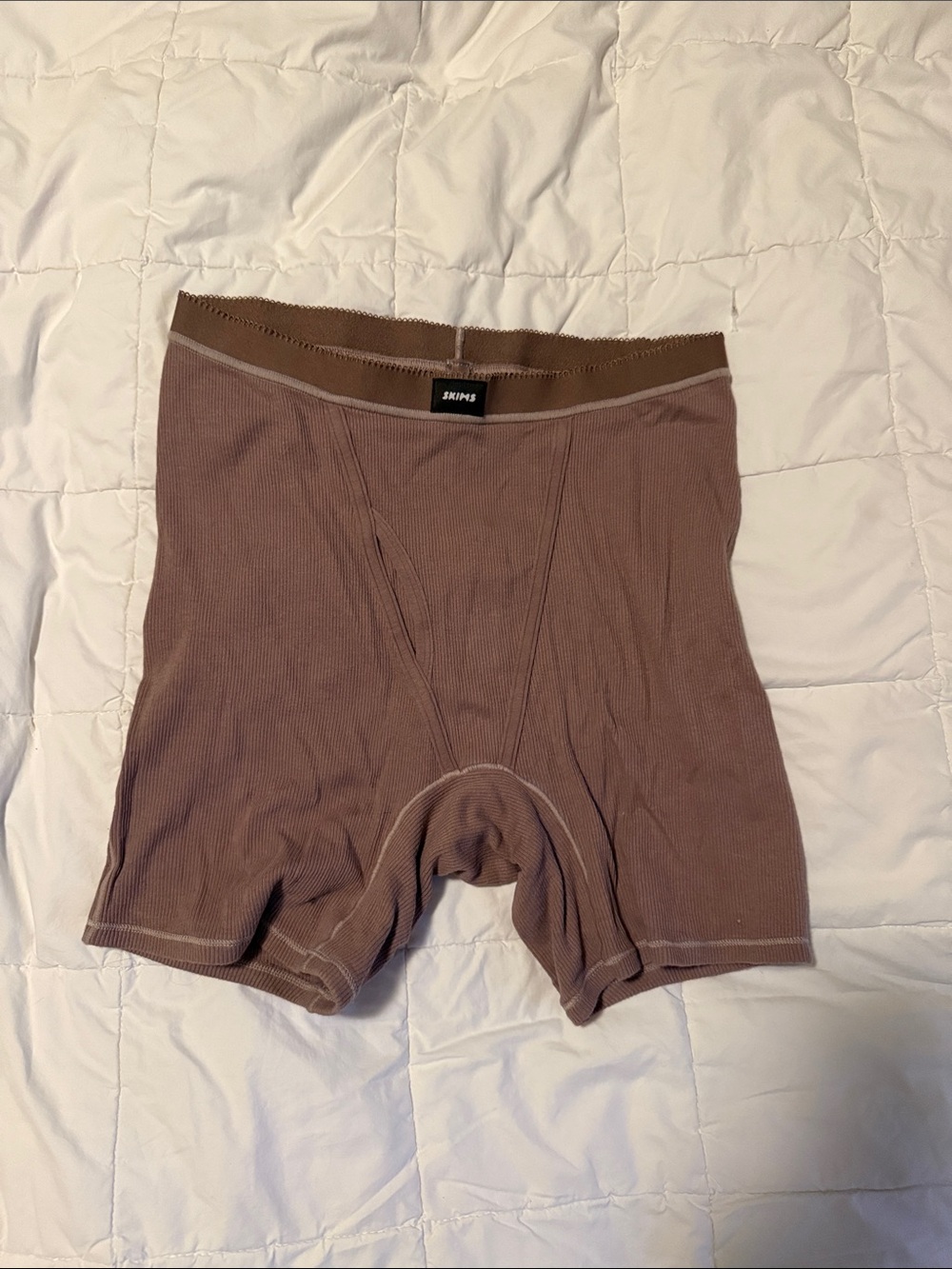SKIMS Boxer Briefs in Taupe Brown